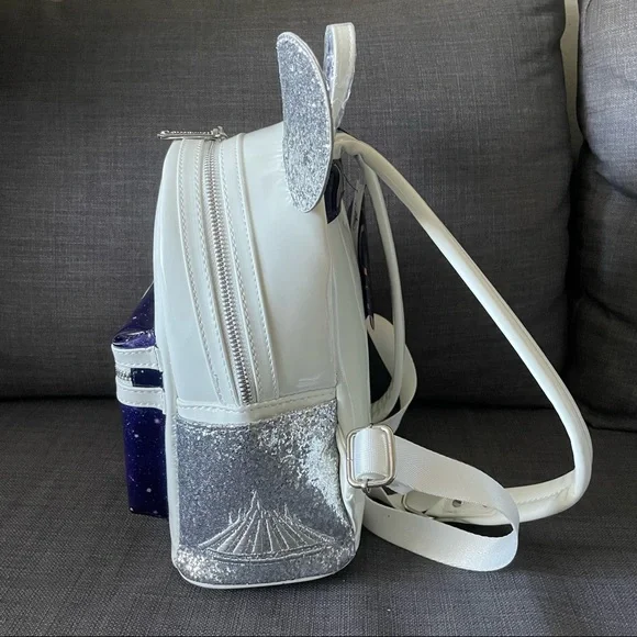 Loungefly Disney Space Mountain MMMA backpack and plush